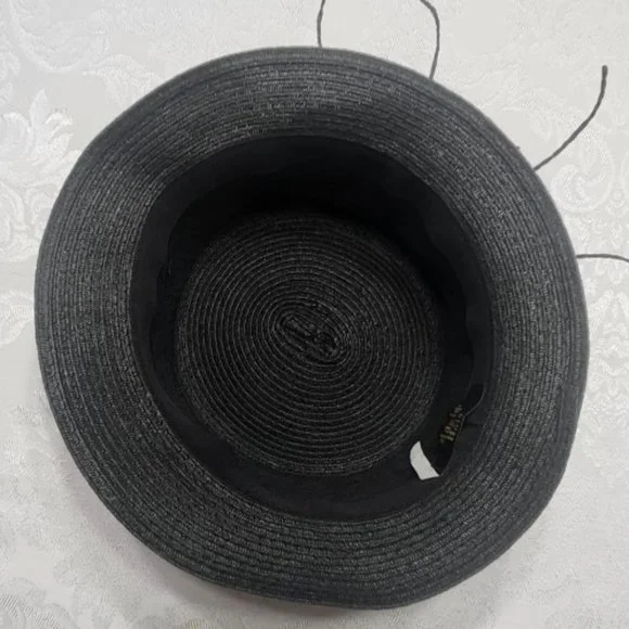 Magid Black Straw Bucket Hat - Picture 4 of 7